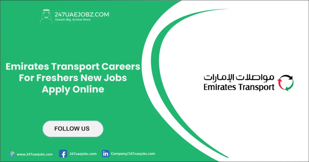 Emirates Transport Careers For Freshers | New Jobs Apply Online 1 Emirates Transport Careers